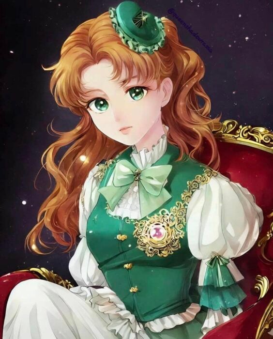 Ilustración de estilo victoriano de Sailor Jupiter